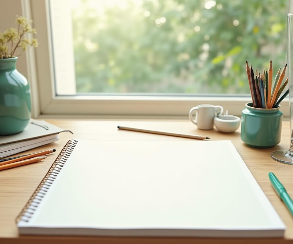 A clean, professional artist workspace with premium markers and high-grade sketch pads