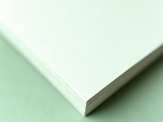 Stack of professional illustration paper with texture grain